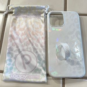 iPhone 12 Pro Max loopy case iridescent leopard